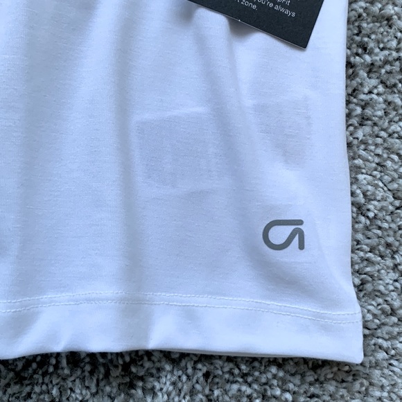 NWT White Long Cropped GatFit Tee - Picture 5 of 7